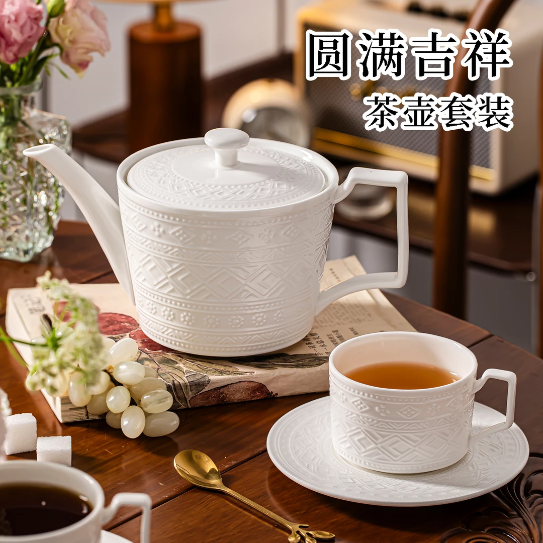 圆满吉祥景德镇陶瓷创意功夫茶具家用泡茶器茶具茶壶套装