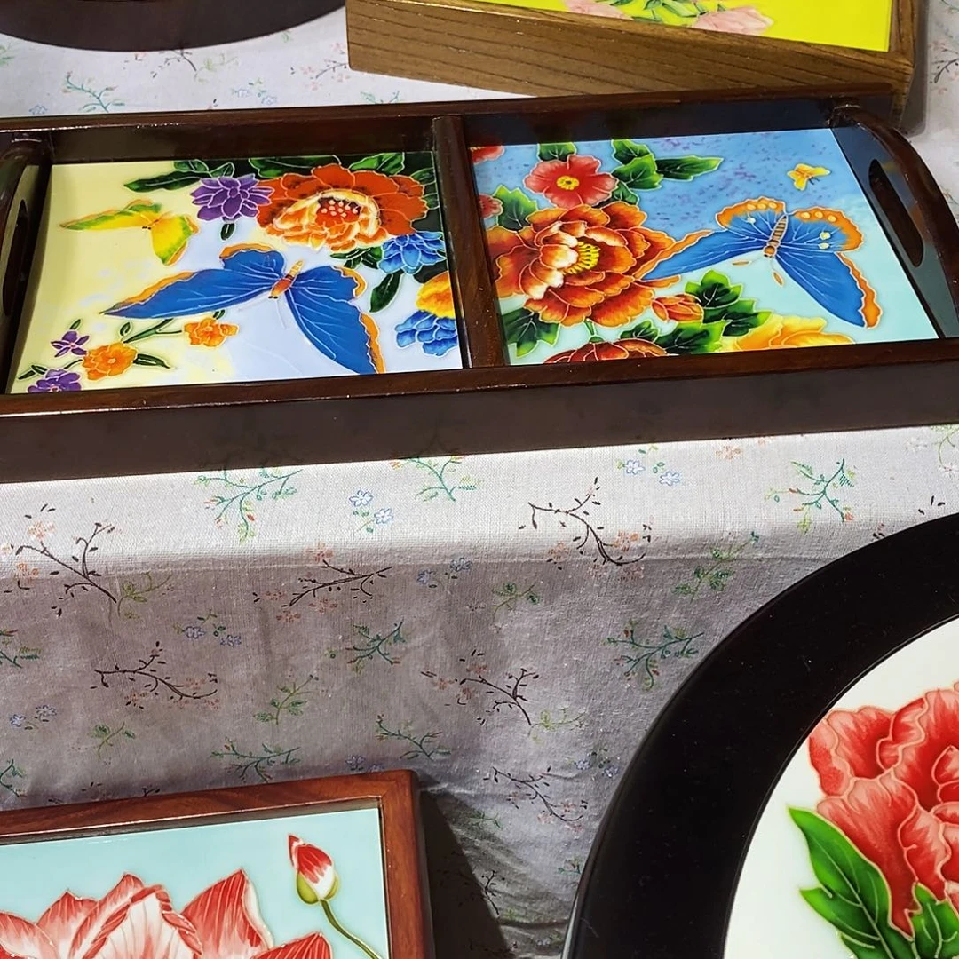 瓷片瓷板画作品入选单框