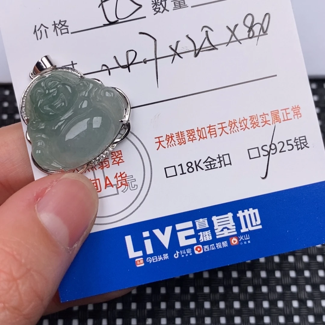 翡翠银S925镶嵌颈饰
