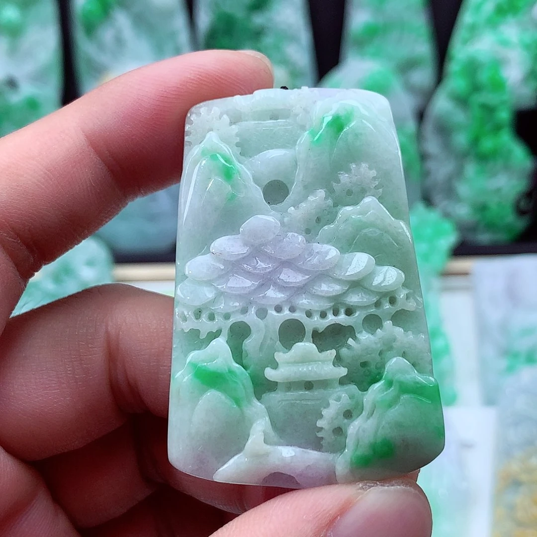 翡翠未镶嵌颈饰翡翠吊坠