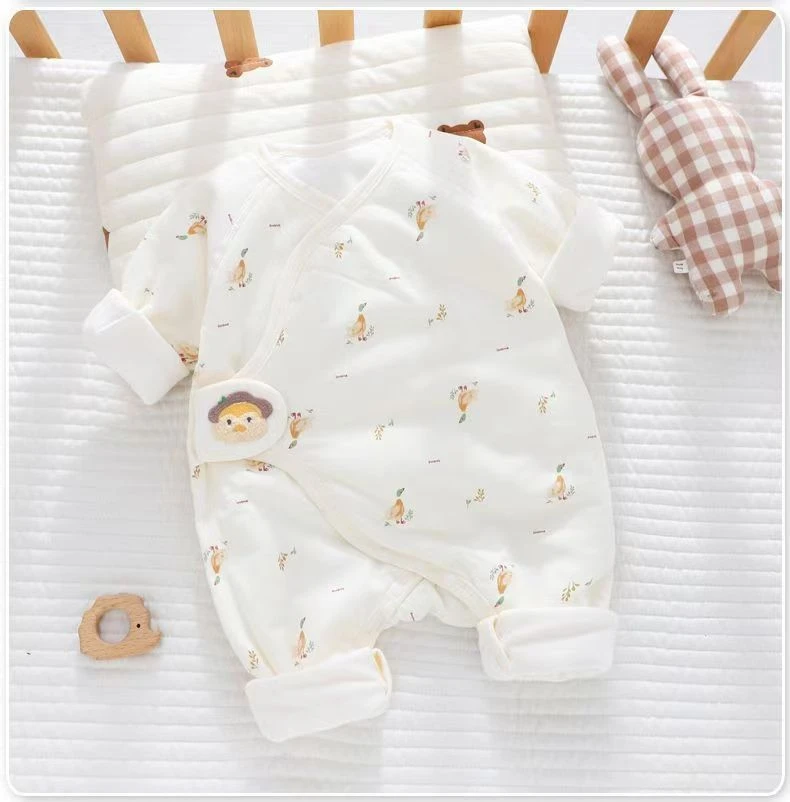 长袖新生婴新生儿爬服宝宝春秋秋季婴儿哈衣休闲风男女通用连体