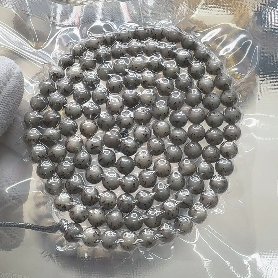 吊坠星月菩提16创世糯冰石玉河豚7圆108一物一图