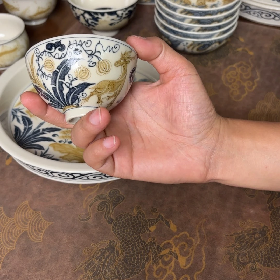 摆件景德镇手绘茶器