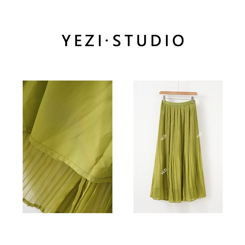 MUSEWAVE MSW/沐诗薇【华尔兹风琴】风琴褶重工艺半身裙25233027