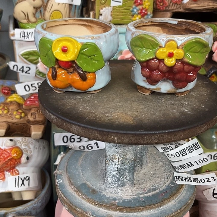 紫砂花盆粗陶材质多肉花盆