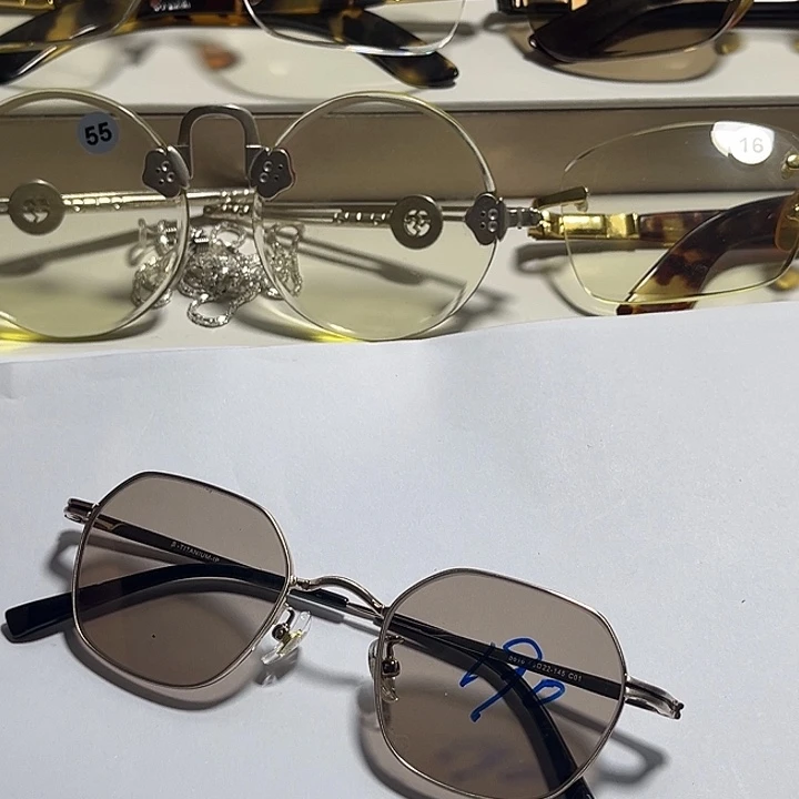 天然水晶石头眼镜男女款