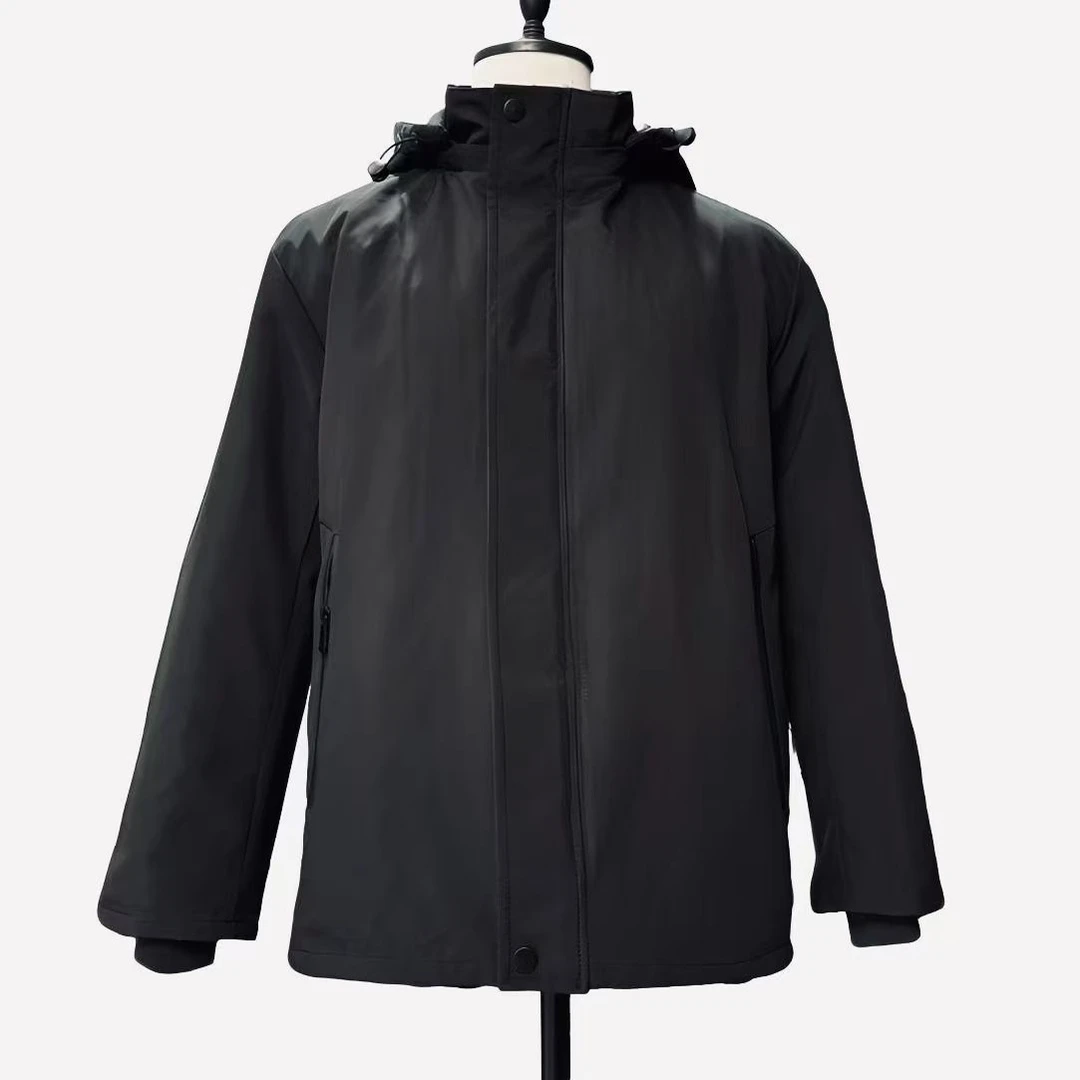 皮毛一体男连帽外套真皮羊毛内胆上衣加厚羊羔毛棉衣防寒羊皮袄