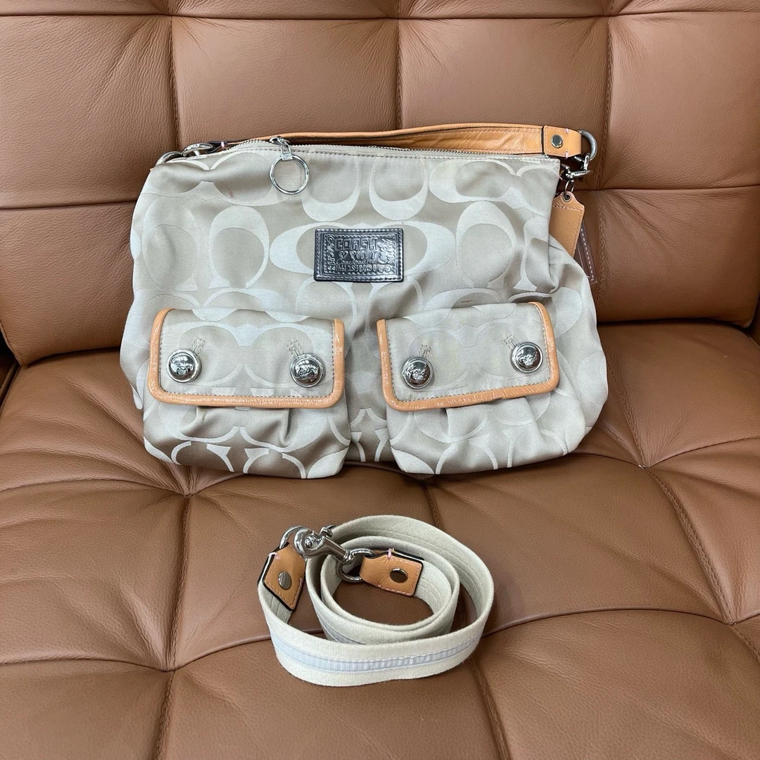 99新 COACH/蔻驰 林纳奢品丨邮差包/不过鉴定