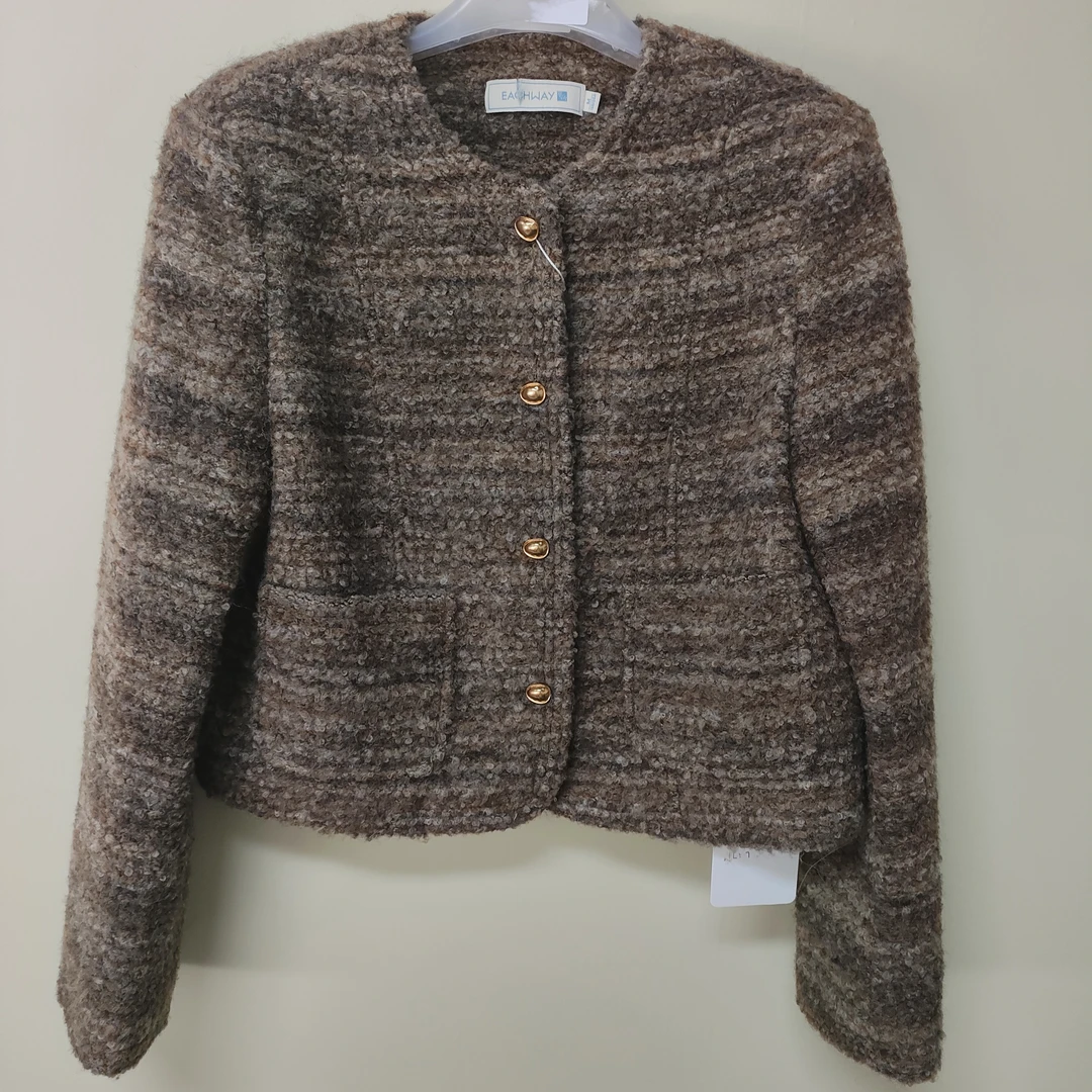 25s早春短款大衣外套（1YT5305053）棕色【】