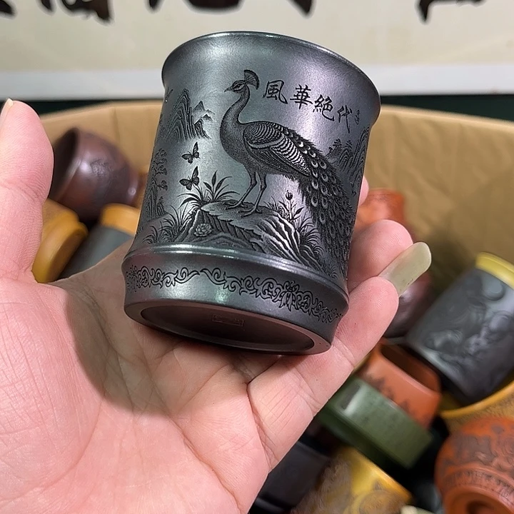 茶杯紫砂全手工紫砂主人杯