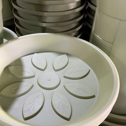 树脂青山28口托盘5个绿叶