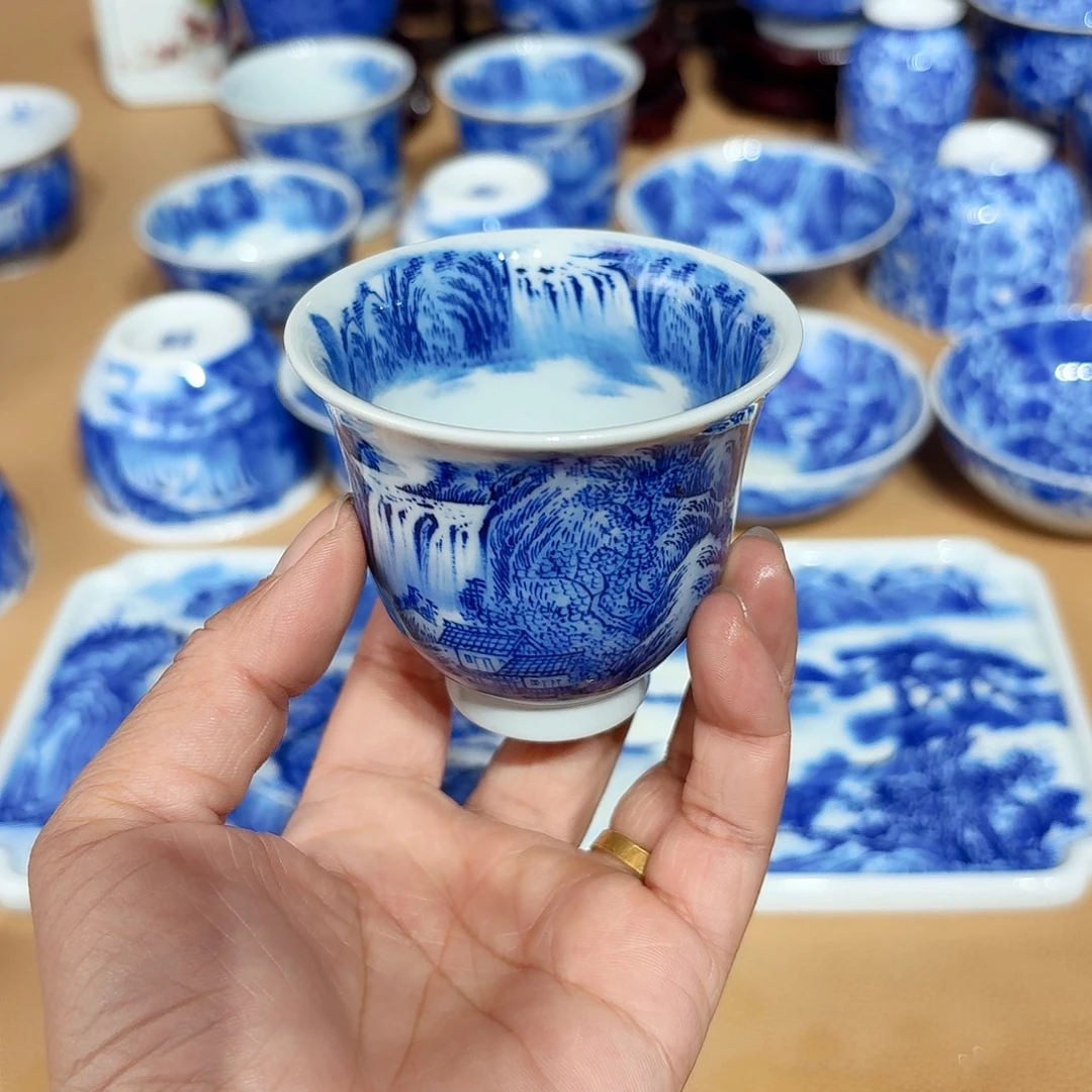 景德镇纯手绘单杯微瑕