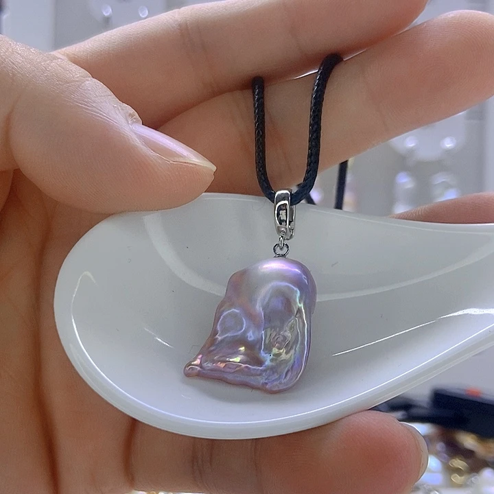 颈饰银S925镶嵌淡水珍珠16