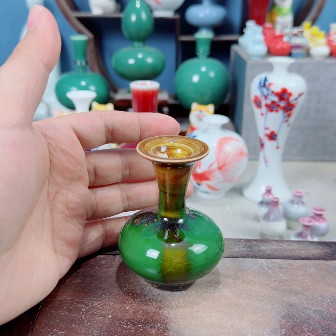陶瓷手工小花器摆件