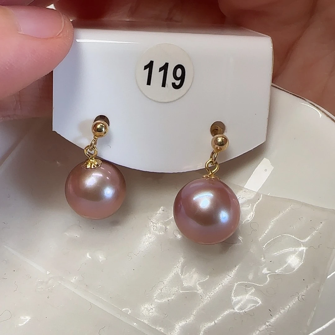 淡水珍珠耳饰银S925镶嵌阳*花