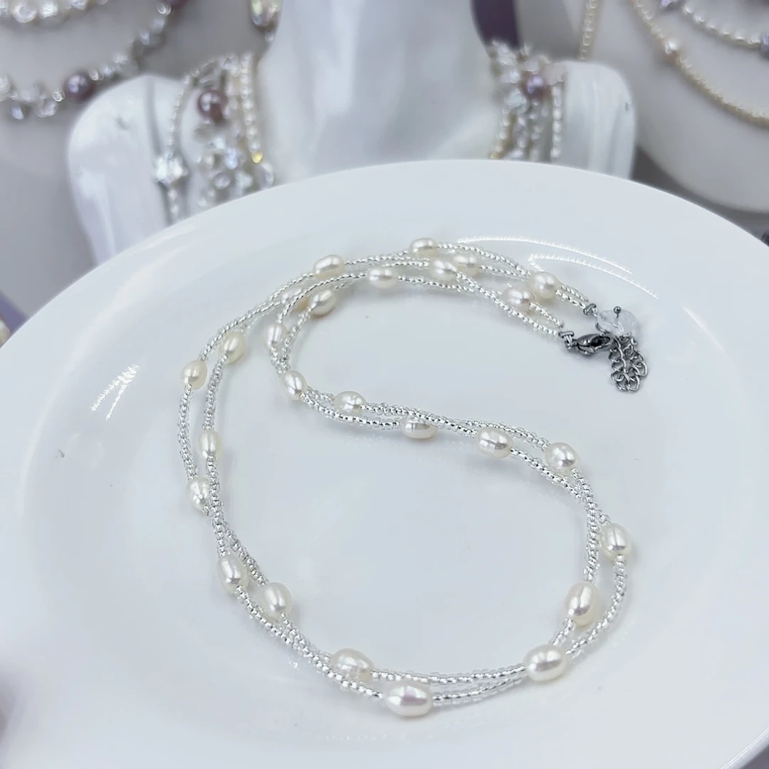 项链未镶嵌淡水珍珠亏米清仓特价