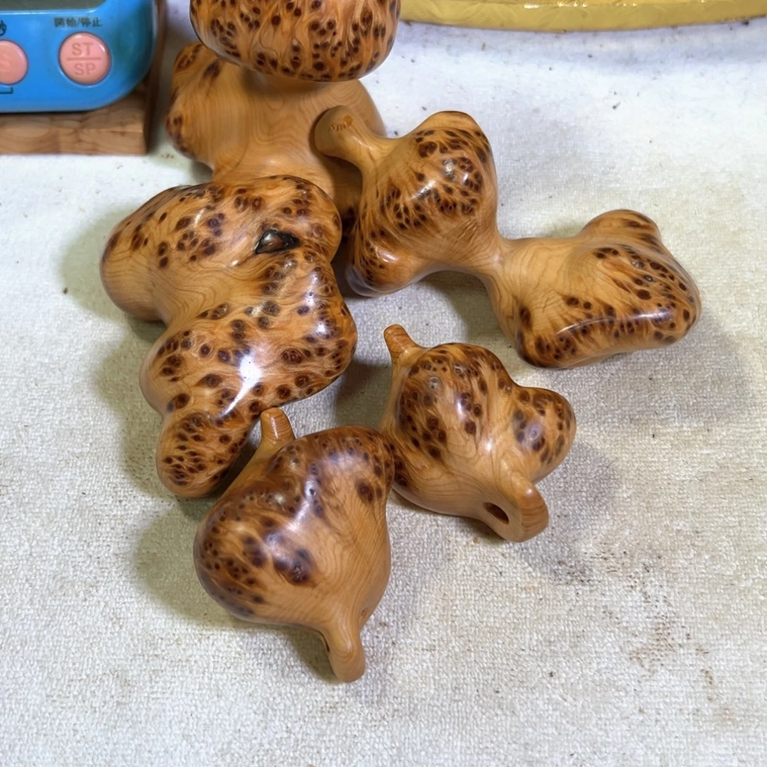 浅***雨柏木随行摆件手把件