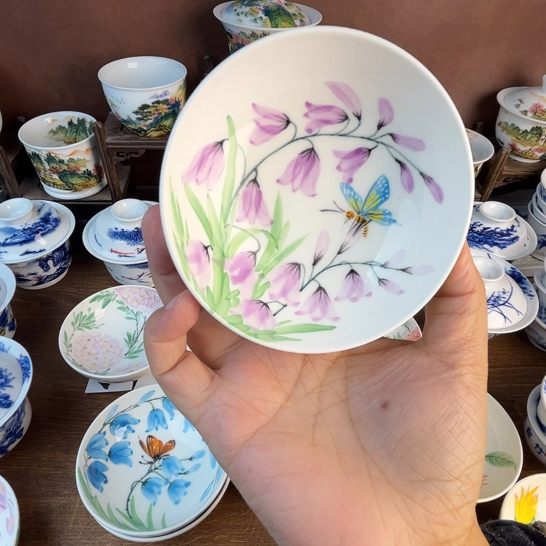 忠意堂釉下彩蝶恋花