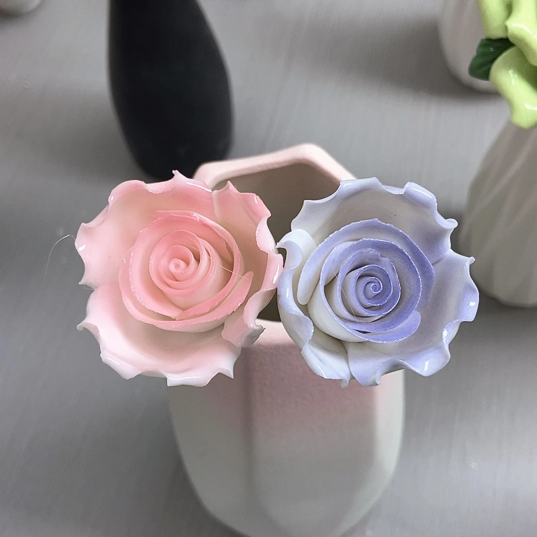 手工制作陶瓷花花花