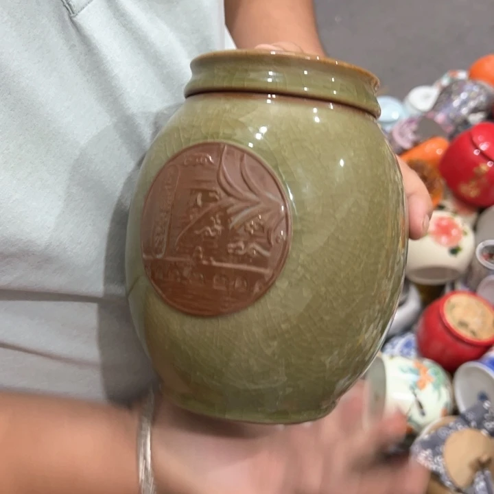 瑕疵福利品陶瓷茶叶罐