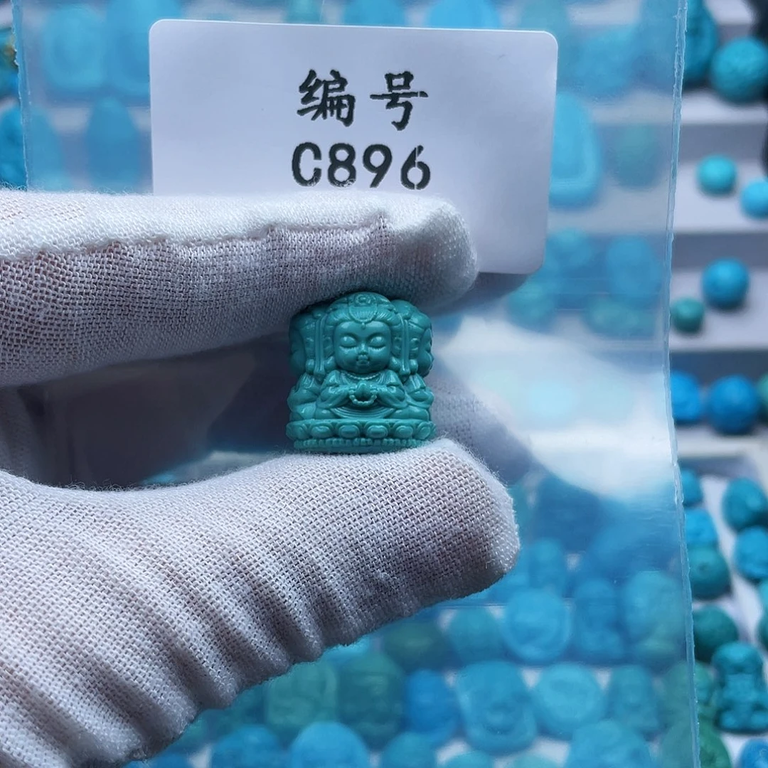 品***茶未镶嵌绿松石珠宝奇石