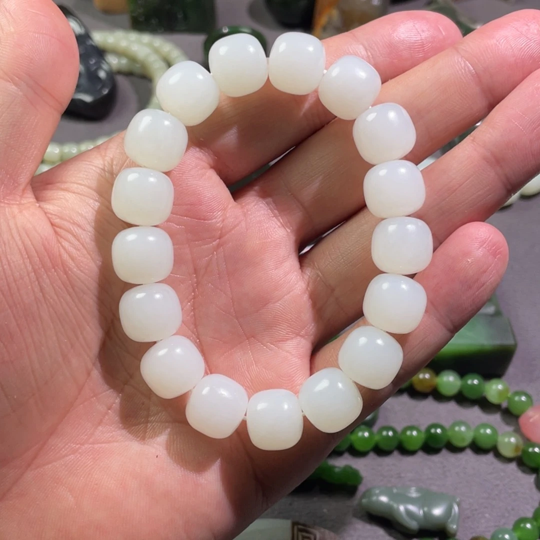 和田玉未镶嵌颈饰平*哥