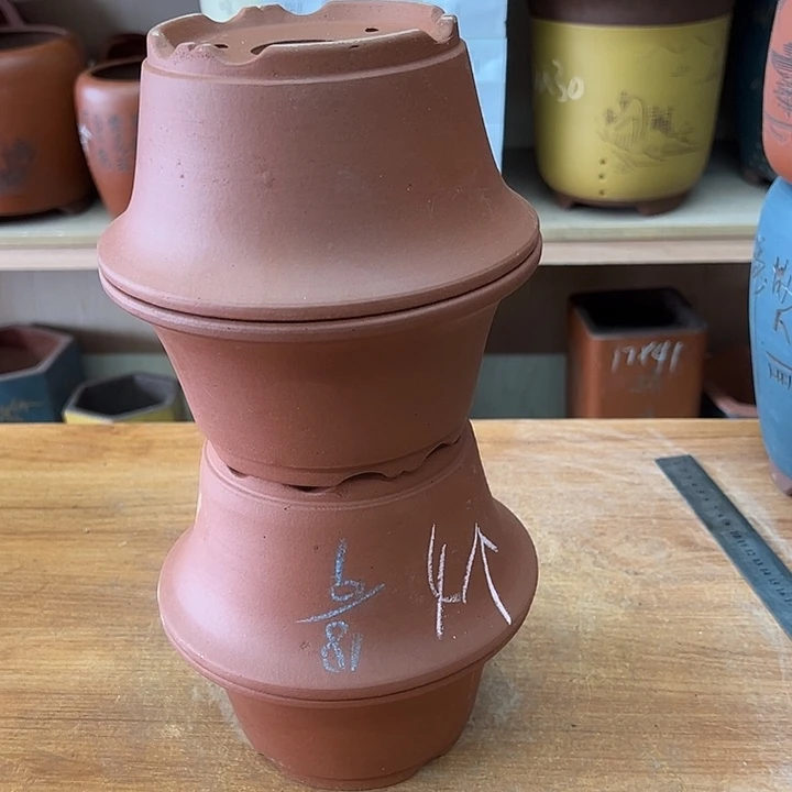 紫砂花盆，透气花盆
