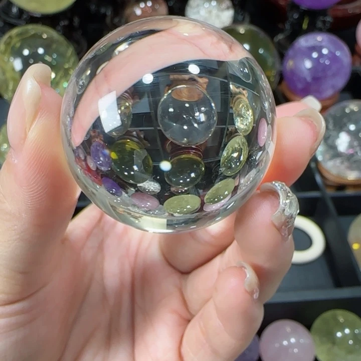 水晶天然水晶球A6未镶嵌天然4.3公分