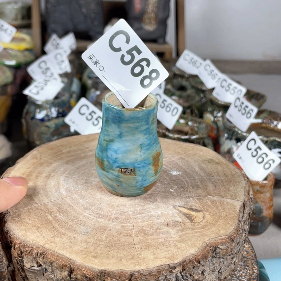 紫砂花盆拇指盆内口2.5