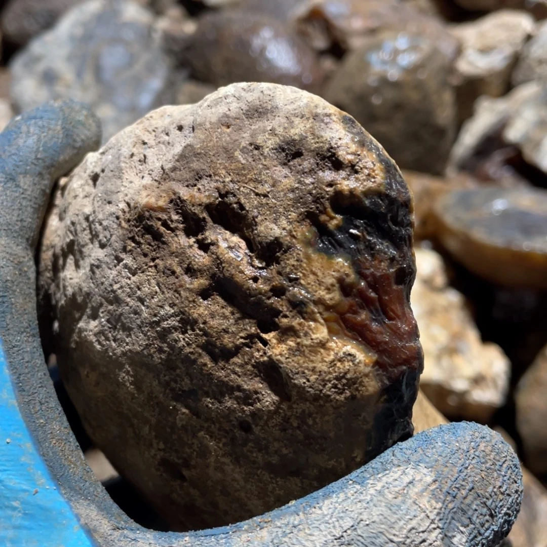 H***·定制玛瑙原石切割不退不换