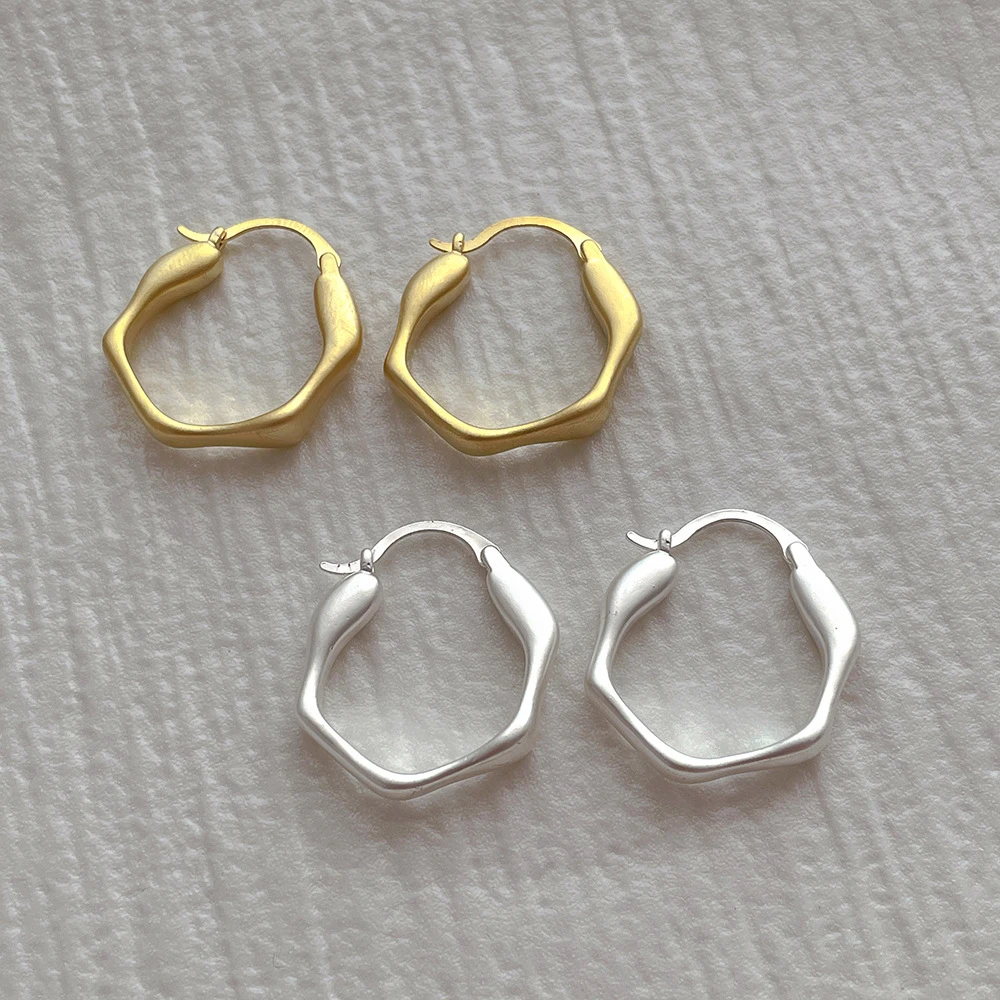 铜合金耳饰 耳扣复古日韩商务/OL金色小众简约冷淡风耳饰耳环耳圈