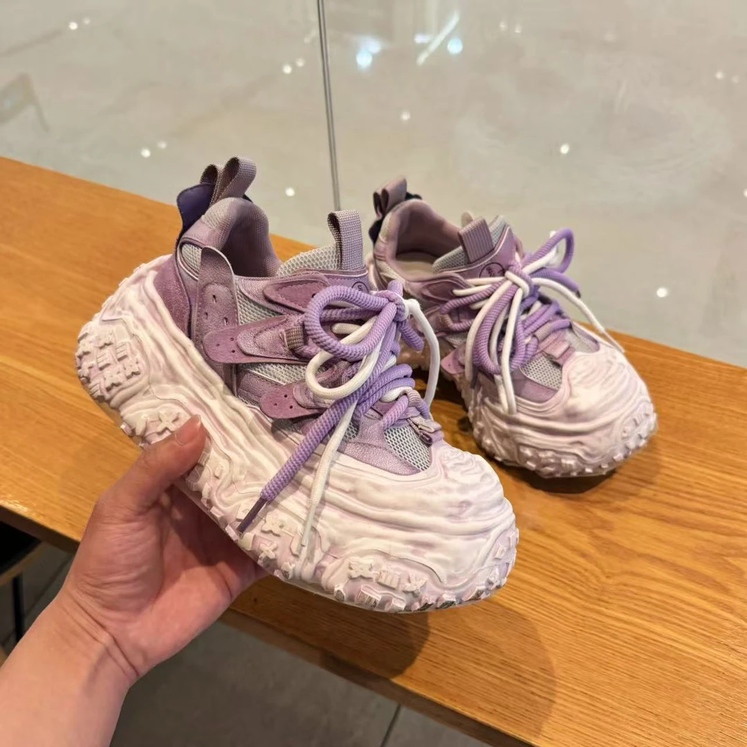 夏季溶解鞋时尚百搭厚底网面033