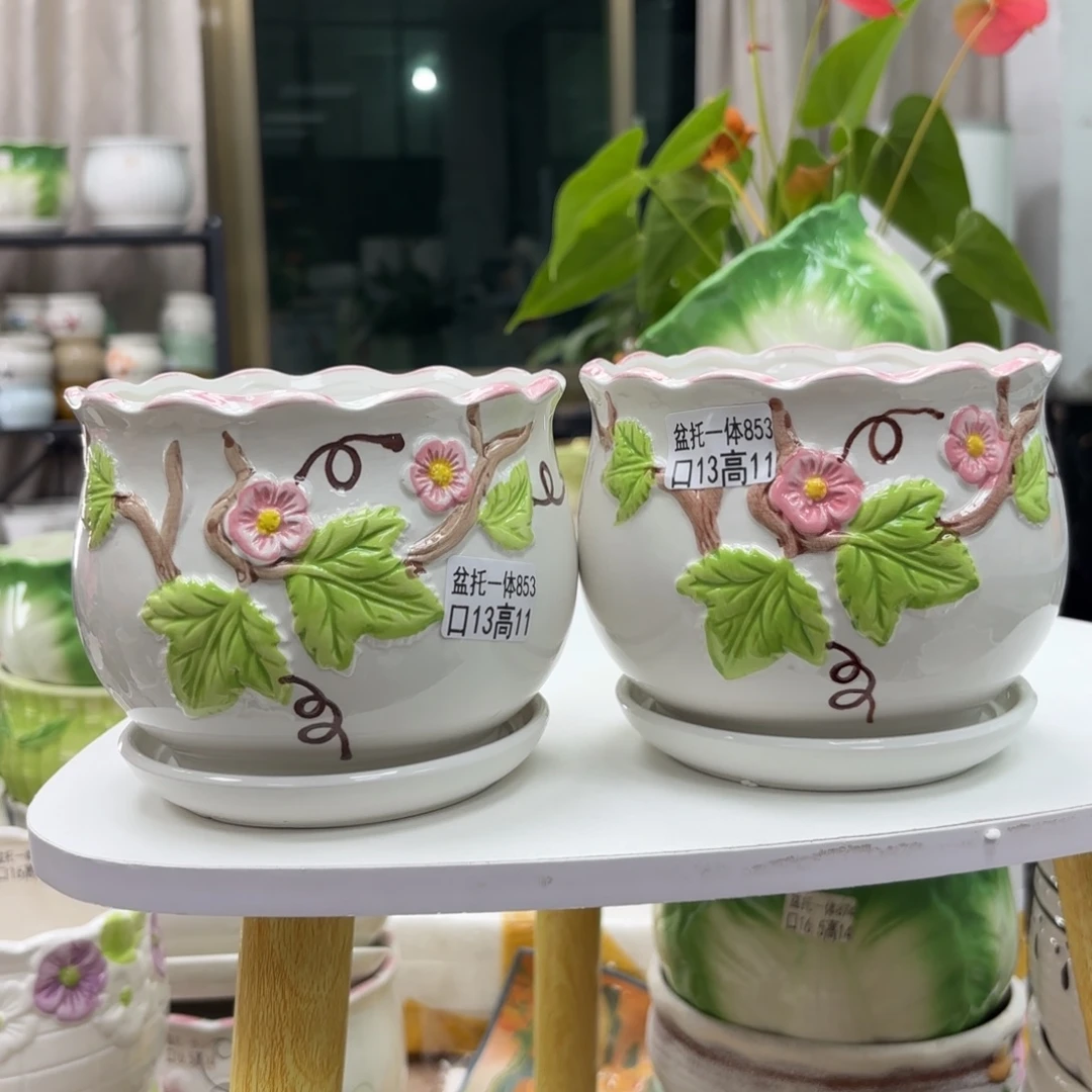 @夏西陶瓷花盆@@5853