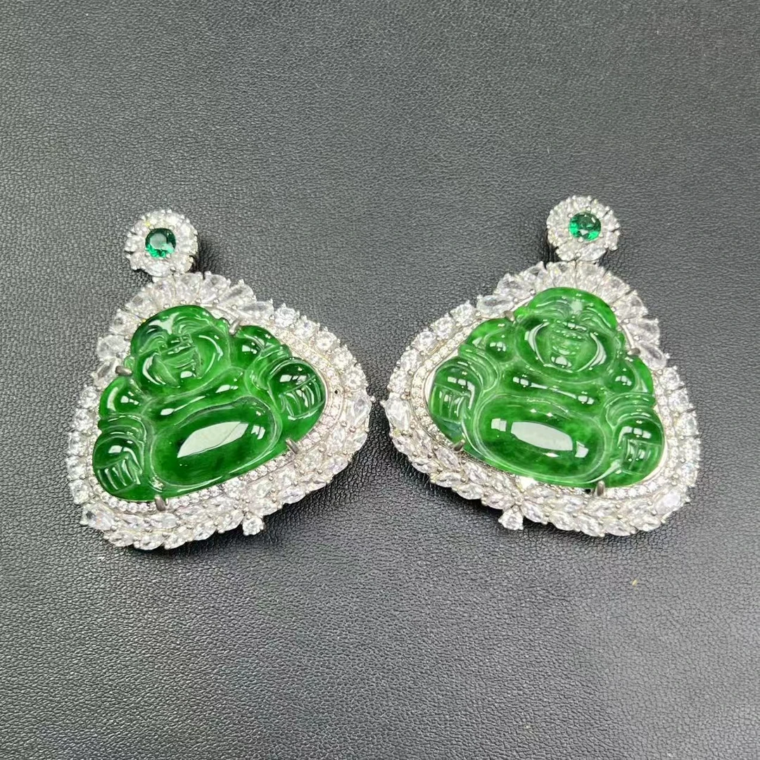 【现场收货】天然翡翠佛公吊坠  多样性发货只发一件zl0105c