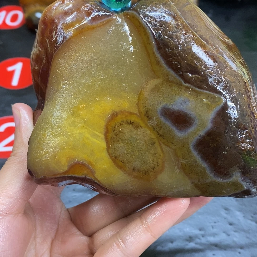 玛瑙/玉髓未镶嵌手把件
