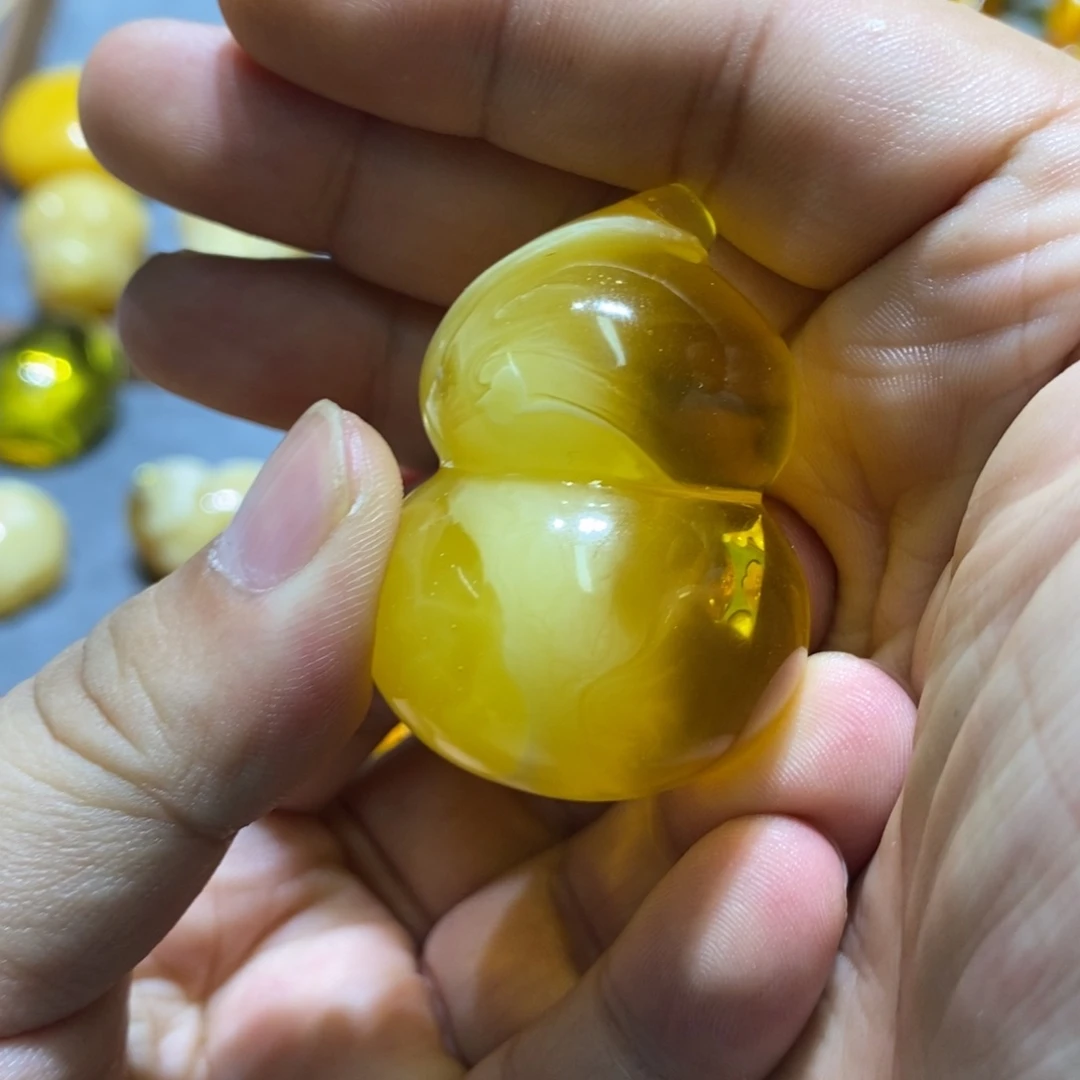 裸石蜜蜡未镶嵌蜜*葫芦