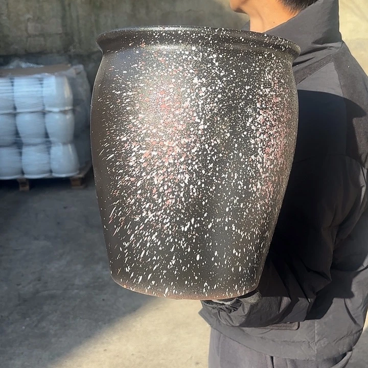 红陶泼墨口径25高度31