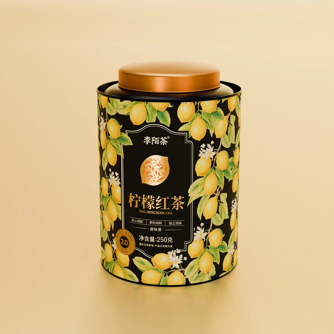 【李陌茶】冻干柠檬红茶云南古树滇红小包水果茶叶组合礼罐装-M12
