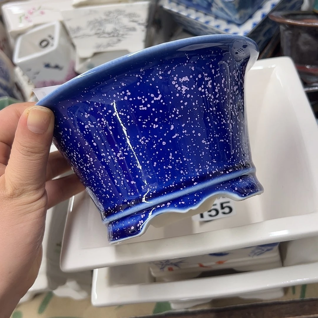 花盆紫砂166号瑕疵15/8cm