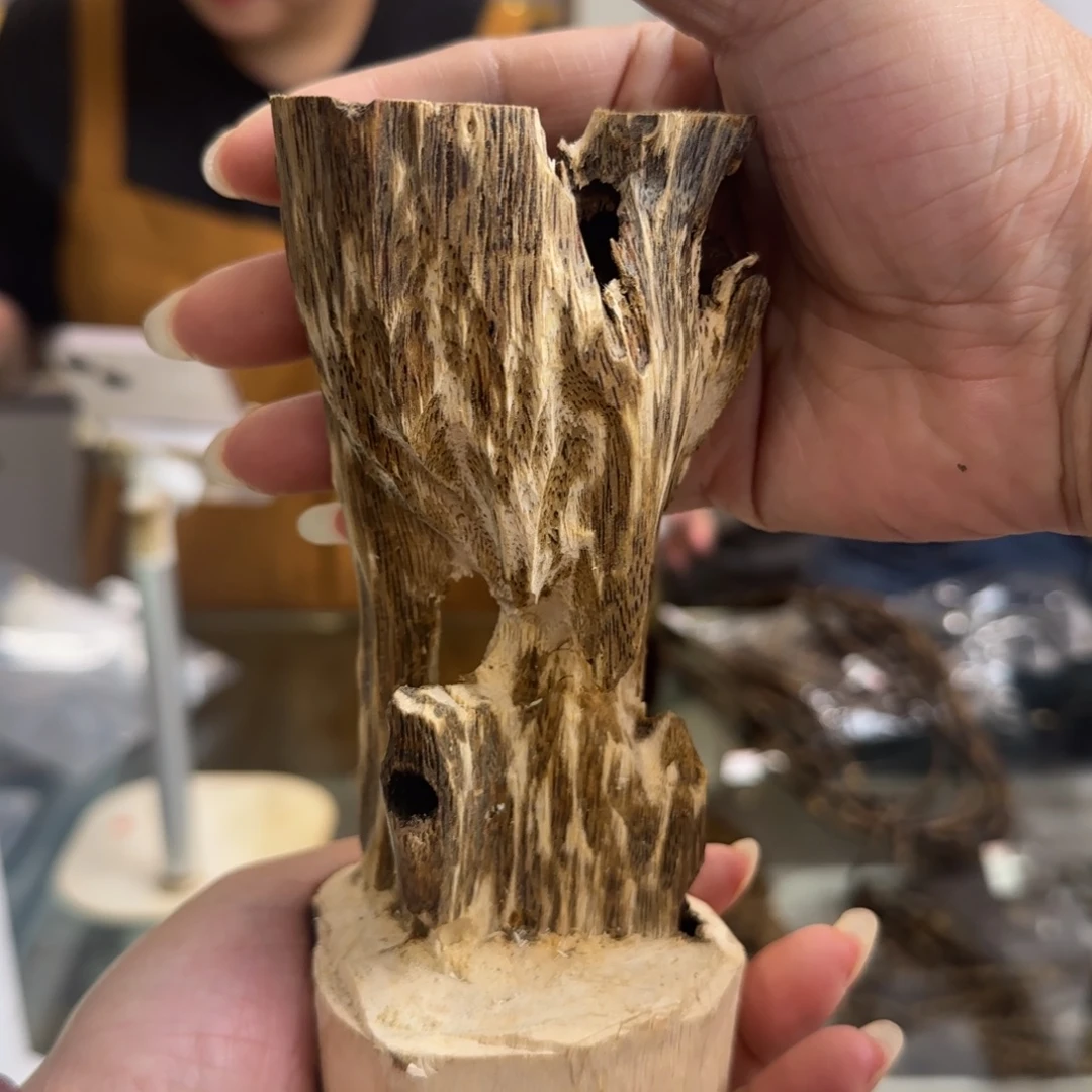 沉香手把件多样性发1条绿棋原材料高货