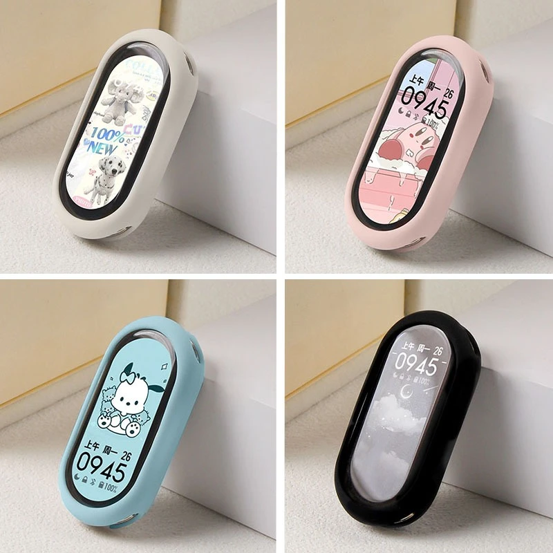 适用小米手环10保护壳液态硅胶保护壳小米9半包软壳保护边框男女