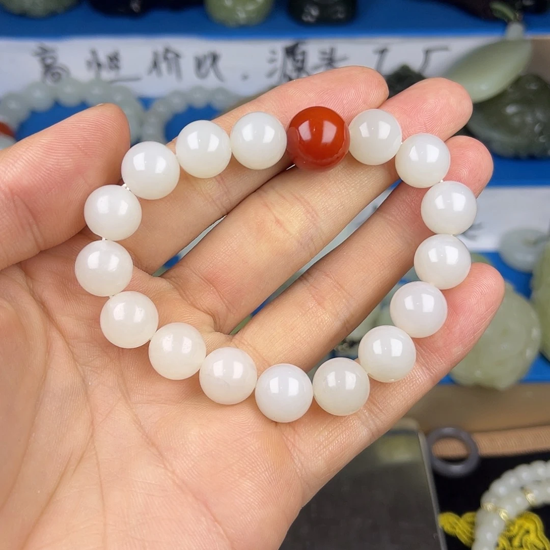 和田玉未镶嵌颈饰纯天然新疆和田玉叶城白玉1.2