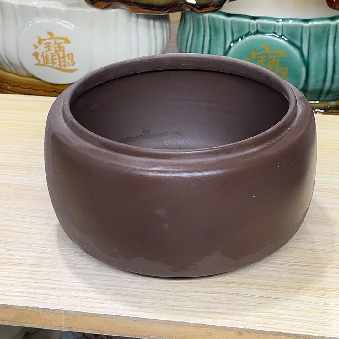陶瓷绿植多肉微瑕花盆口径15*10无孔