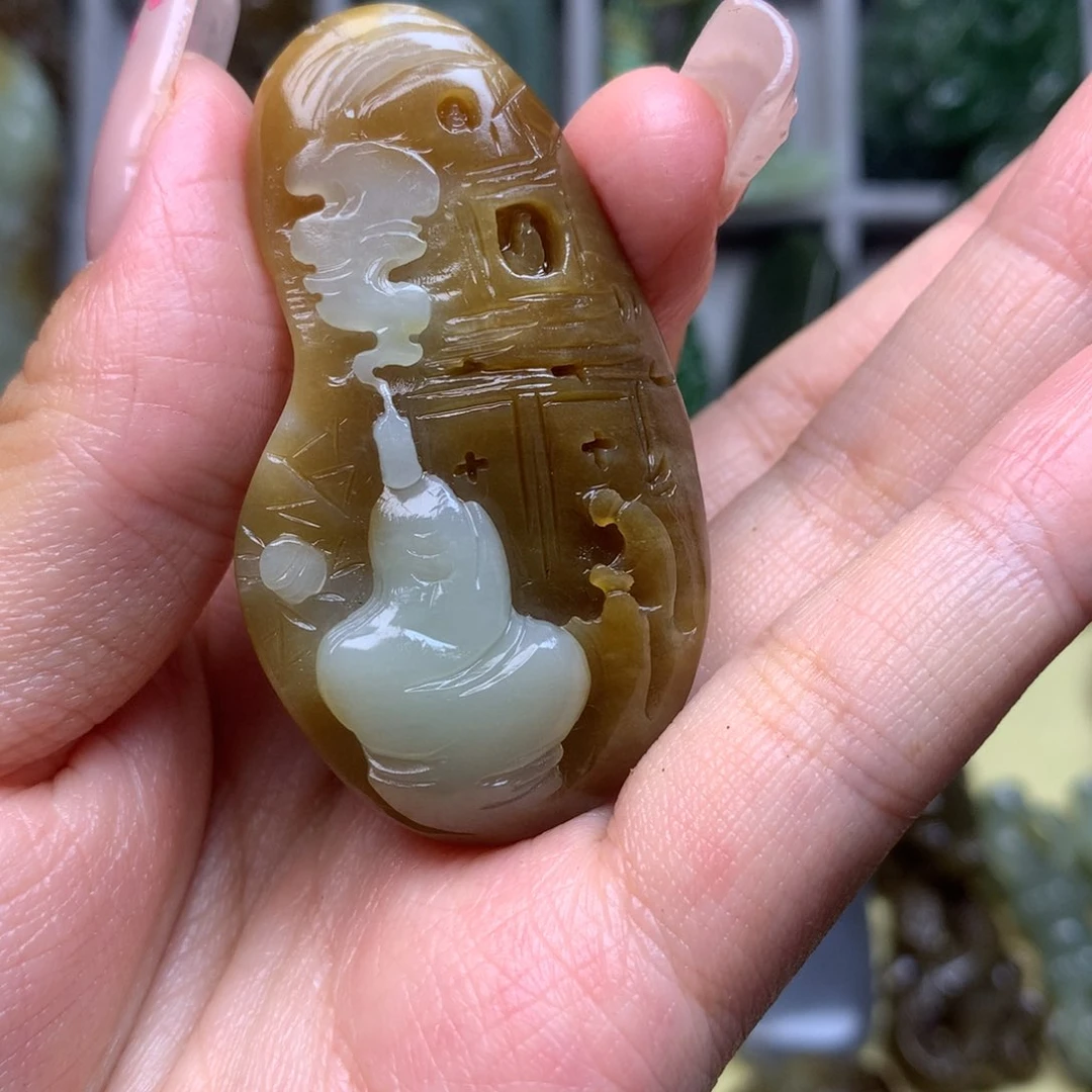 和田玉未镶嵌颈饰