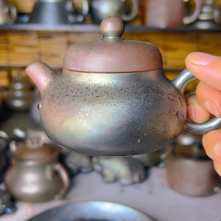 紫泥壶柴烧坭兴陶壶