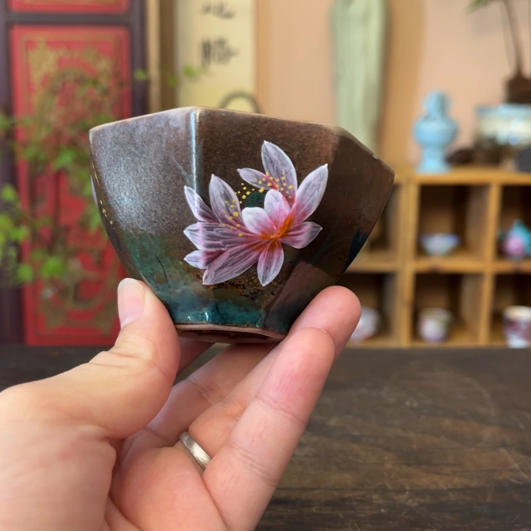 柴烧手工手绘陶瓷