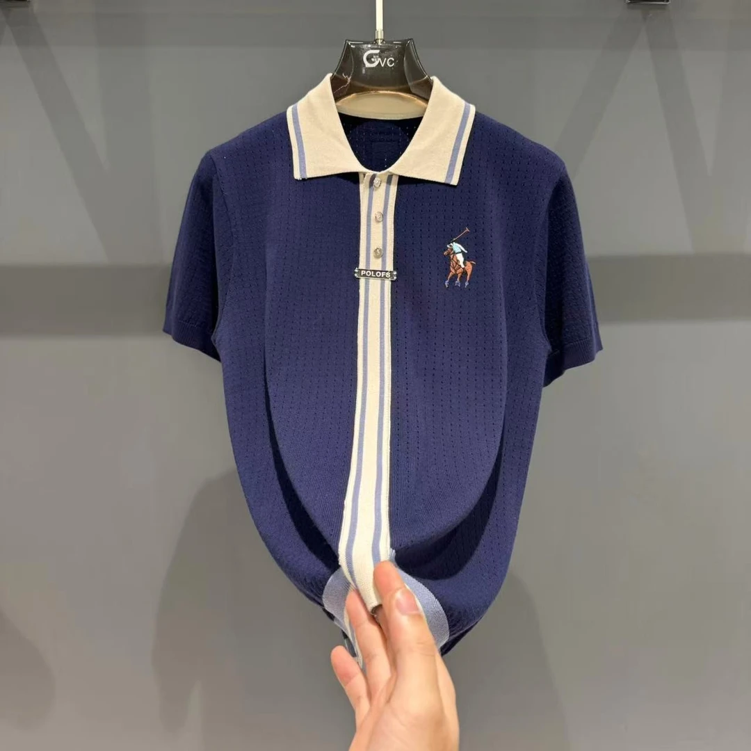 FOREPAS2025夏季翻领老钱风高端透气POLO衫.只可机洗（焕专属)