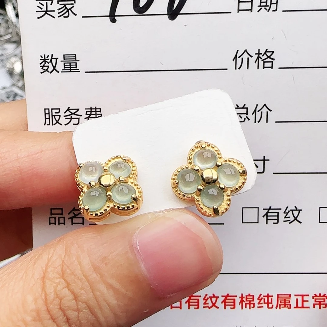 银S925镶嵌戒指翡翠戒指