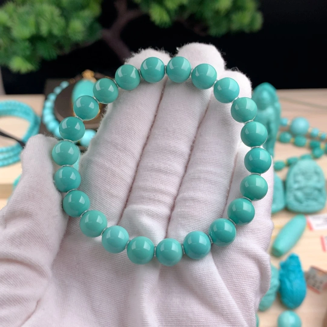 绿松石圆珠卡8.5未镶嵌