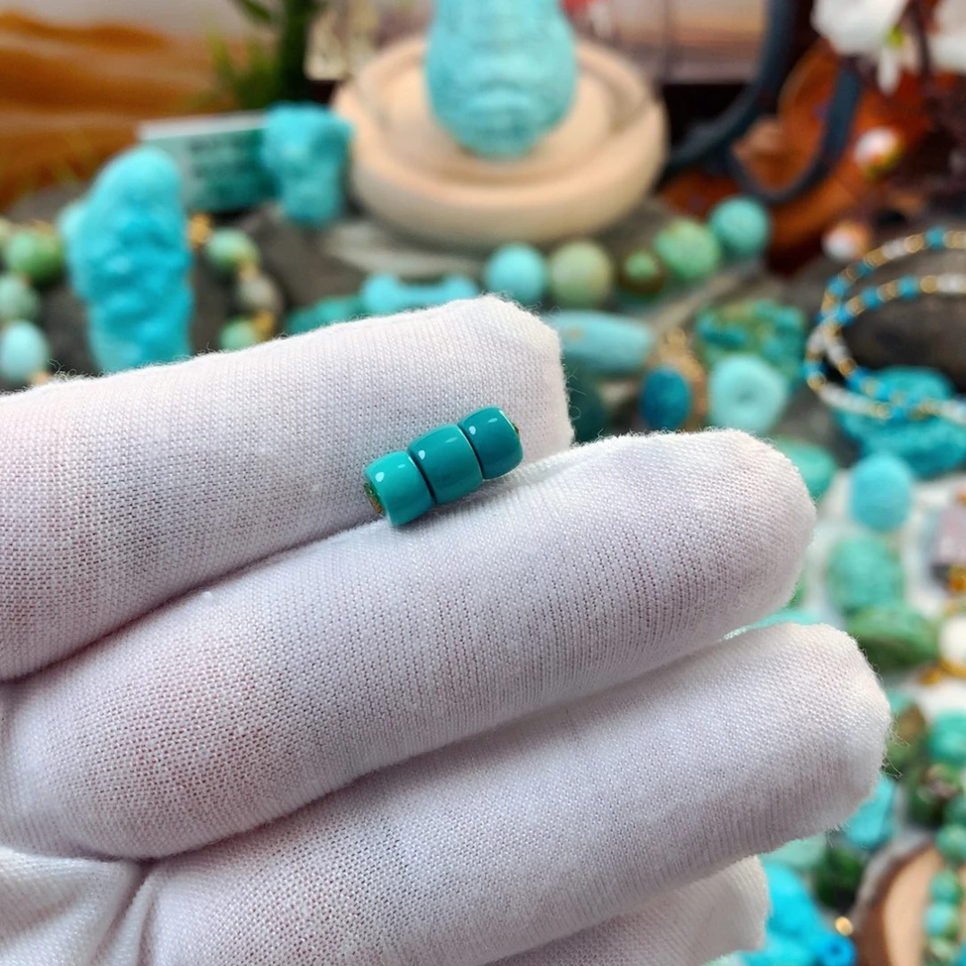 未镶嵌绿松石珠宝半成品